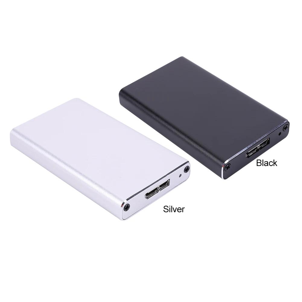 MSATA ϵ ̺ ̽  ָ Ʈ ũ ڽ, MSATA SSD ϵ ũ USB 3.0 , 30x25/30x50, 6Gbps, USB3.0